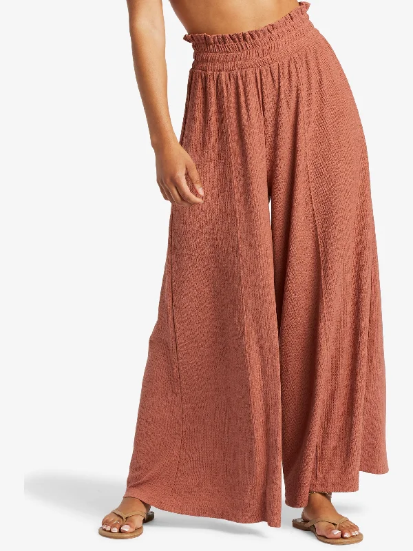 Womens Jetsetter Wide Leg Pants Relaxed Casual Leggings
