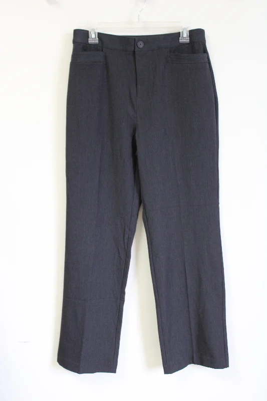 Christopher & Banks Charcoal Gray Dress Pants | 10 High-Waist Jeans