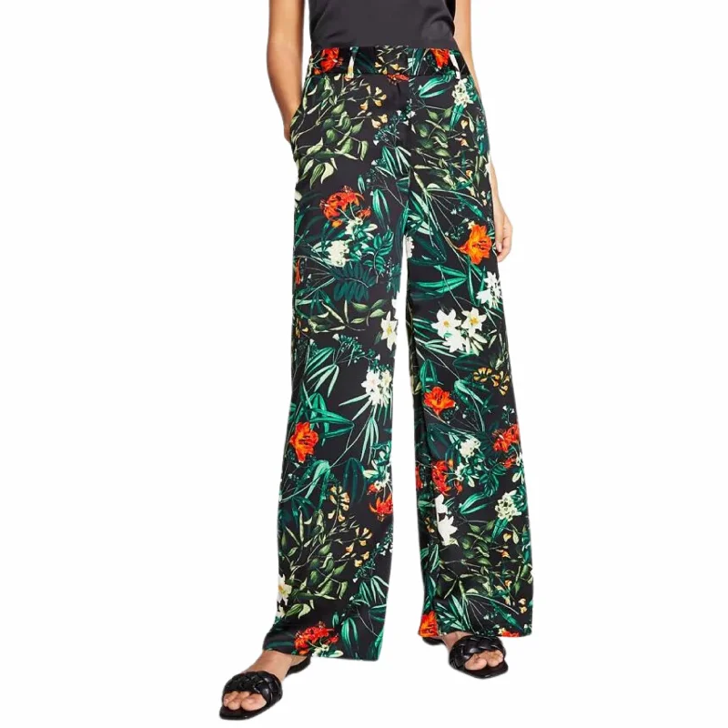 INC  - Printed Pants Stylish Elastic Waist Pants