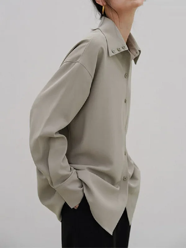 Office Women Trendy Loose Long Shirt Solid Color Blouse Autumn 2022 New Side Tie Blouse Office Women Trendy Loose Long Shirt Solid Color Blouse Autumn 2022 New Side Tie Blouse