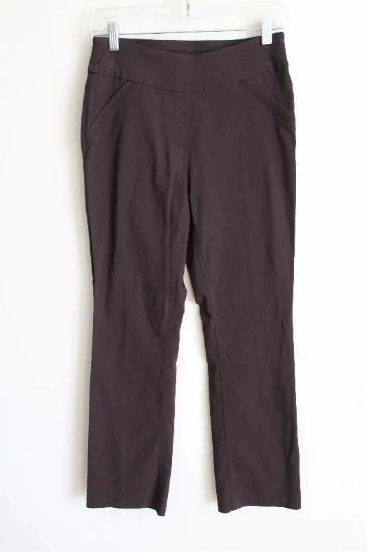 Westbound Brown Stretch Pant | 4 Petite High-Waist Yoga Pants
