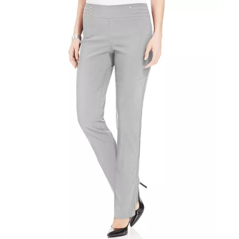 JM COLLECTION -  Pull-on Pants Chic Wool Trousers