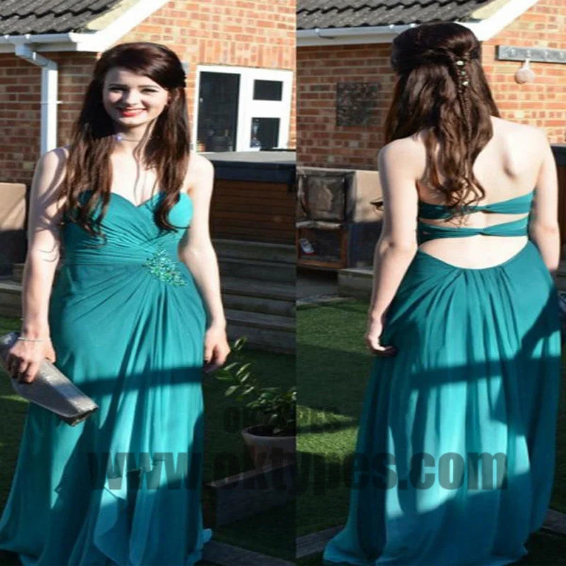 Long Floor Length Prom Dresses, Sweetheart Prom Dresses With Little Beading, Backless Prom Dresses, TYP0201 Long Floor Length Prom Dresses, Sweetheart Prom Dresses With Little Beading, Backless Prom Dresses, TYP0201