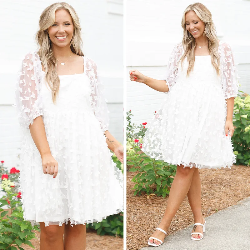 Call Me Glamour Dress, White
