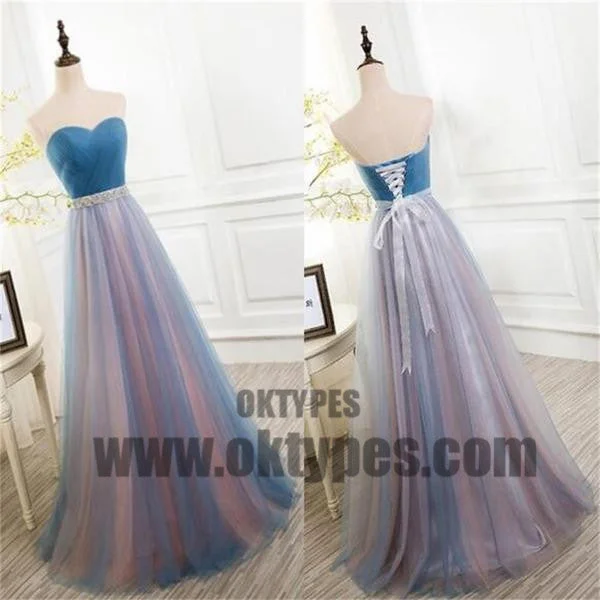 Long Floor Length Prom Dresses, Sweetheart Prom Dresses With Little Beading, Lace Up Prom Dresses, TYP0223 Long Floor Length Prom Dresses, Sweetheart Prom Dresses With Little Beading, Lace Up Prom Dresses, TYP0223