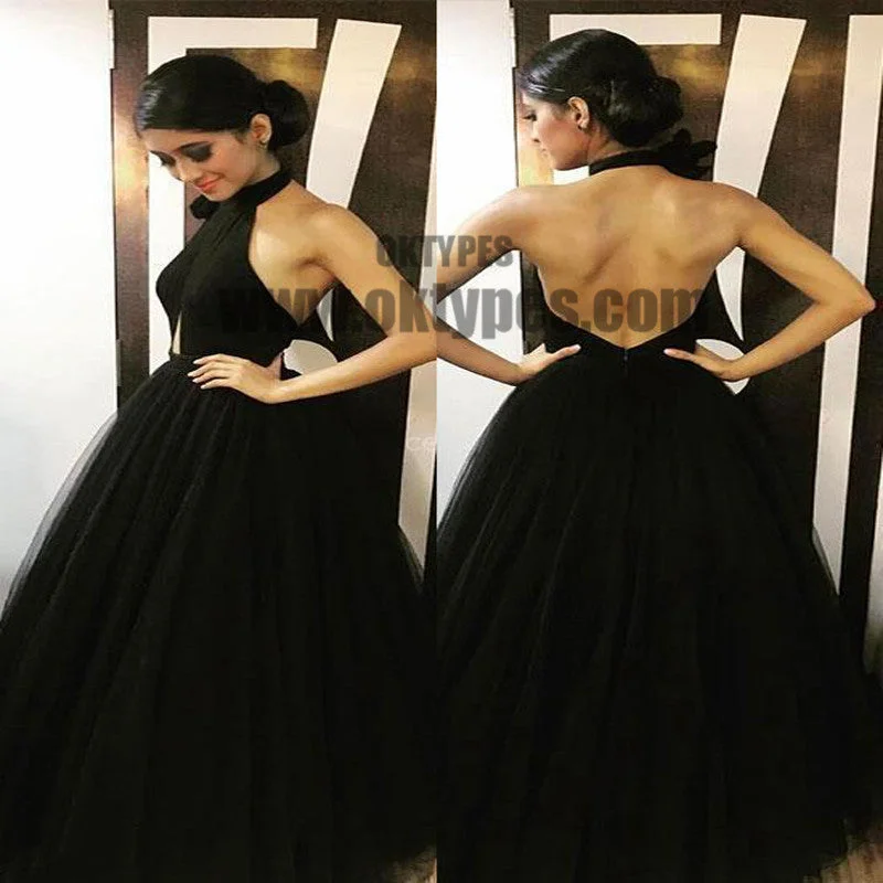 Black Long Floor Length Prom Dresses, Halter Prom Dresses, Backless Prom Dresses, Sexy Prom Dresses, TYP0304 Black Long Floor Length Prom Dresses, Halter Prom Dresses, Backless Prom Dresses, Sexy Prom Dresses, TYP0304