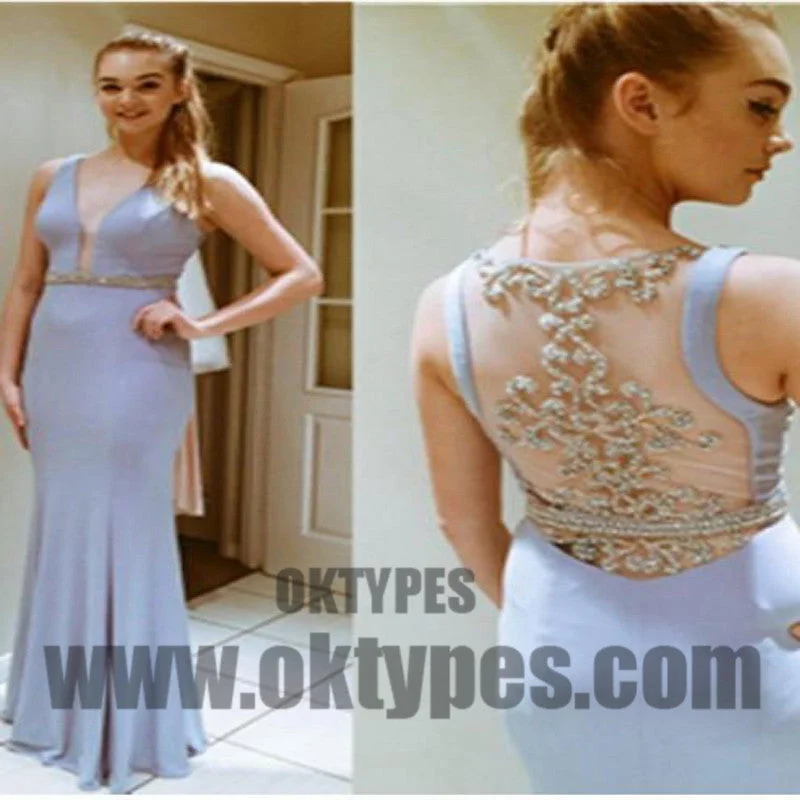 Long Floor Length Prom Dresses, Beading Prom Dresses, V-neck Prom Dresses, Yarn Prom Dresses, TYP0285 Long Floor Length Prom Dresses, Beading Prom Dresses, V-neck Prom Dresses, Yarn Prom Dresses, TYP0285