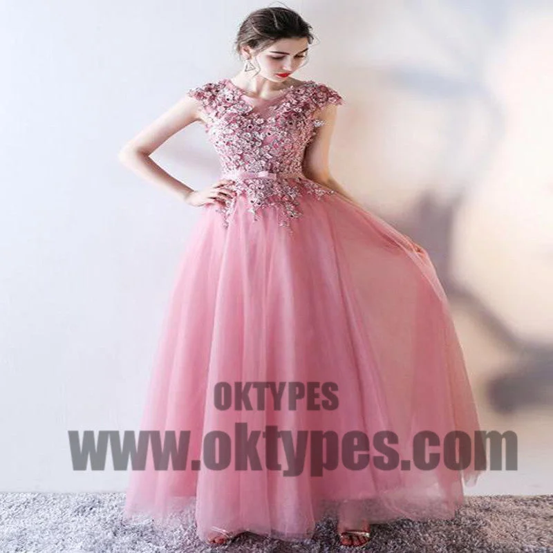 Light Pink Prom Dresses, Long Beading Prom Dresses, Appliques Prom Dresses, Jewel Prom Dresses, Open-back Prom Dresses, Lace Up Prom Dresses, TYP0071 Light Pink Prom Dresses, Long Beading Prom Dresses, Appliques Prom Dresses, Jewel Prom Dresses, Open-back Prom Dresses, Lace Up Prom Dresses, TYP0071