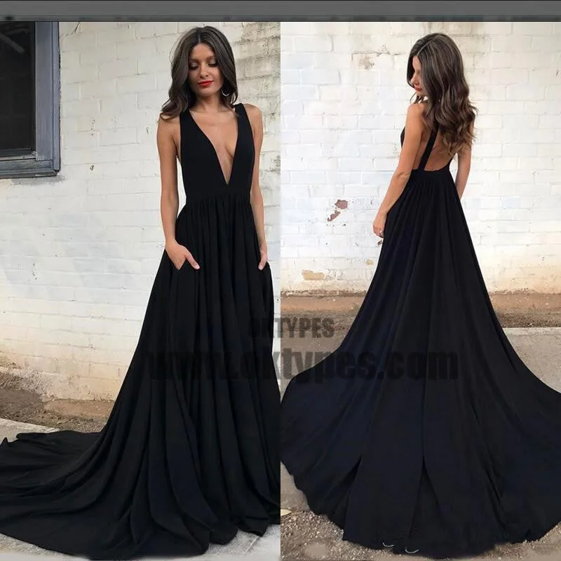 Black Long Mermaid Prom Dresses, Sexy Deep V-neck Prom Dresses, Backless Prom Dresses, Charming Prom Dresses, TYP0294 Black Long Mermaid Prom Dresses, Sexy Deep V-neck Prom Dresses, Backless Prom Dresses, Charming Prom Dresses, TYP0294