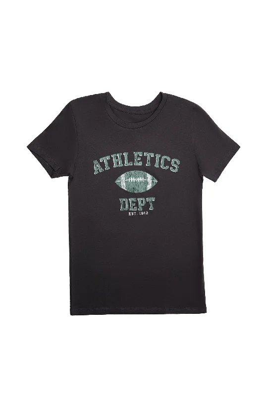 Athletics Department Graphic Relaxed Tee Striped Floral Plaid