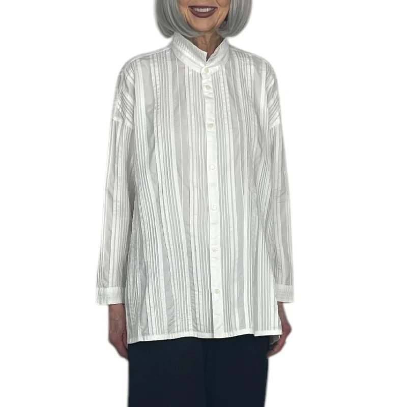VERTICAL PLEATS SHIRT Elasticated Padded Insulated