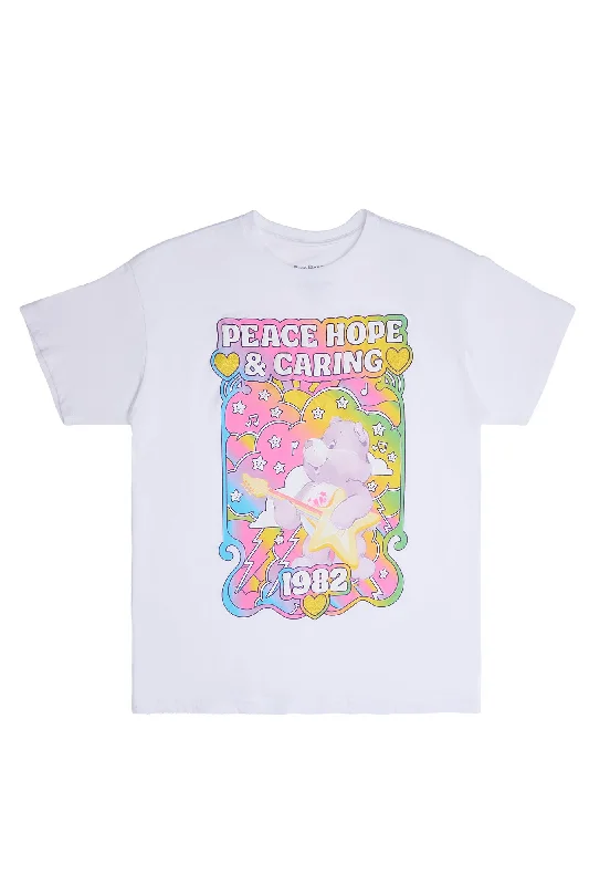Care Bears 1982 Peace Hope And Caring Graphic Relaxed Tee Terry Blend Velvet Blend Canvas Blend