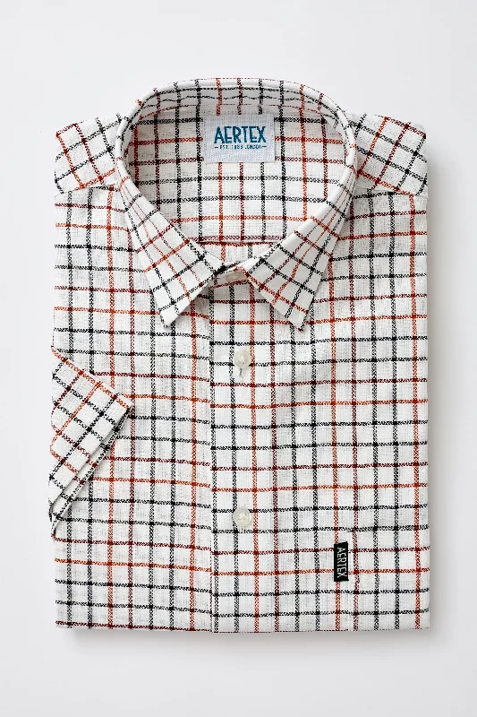Aertex - Glastonbury Long Sleeved Shirt - Multi Check Knit Fabric Woven Fabric Fleece Fabric Aertex - Glastonbury Long Sleeved Shirt - Multi Check Knit Fabric Woven Fabric Fleece Fabric