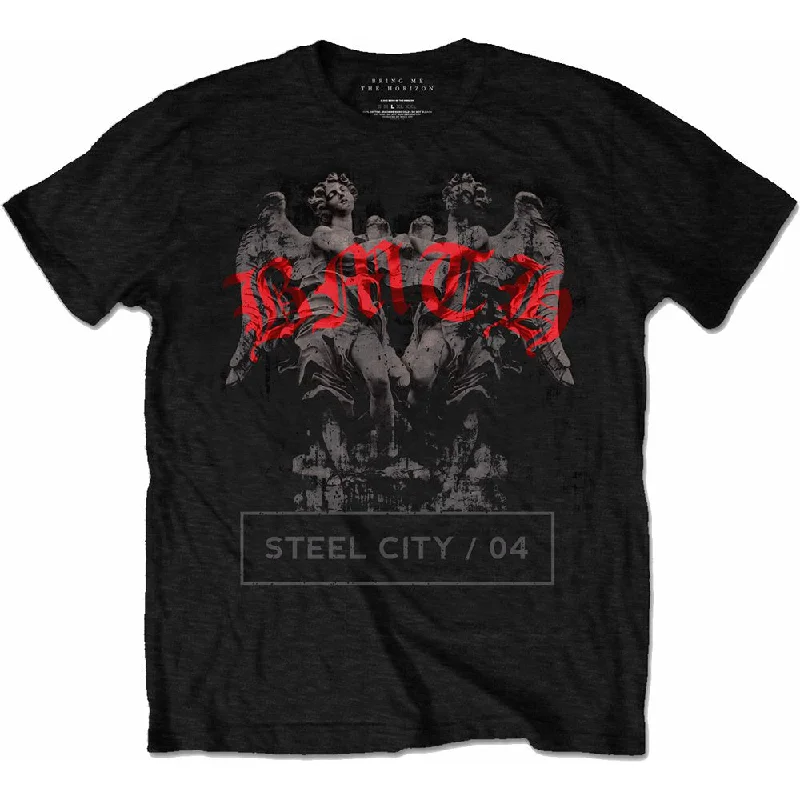 BRING ME THE HORIZON Attractive T-Shirt, Angels Real Fur Shearling Chenille