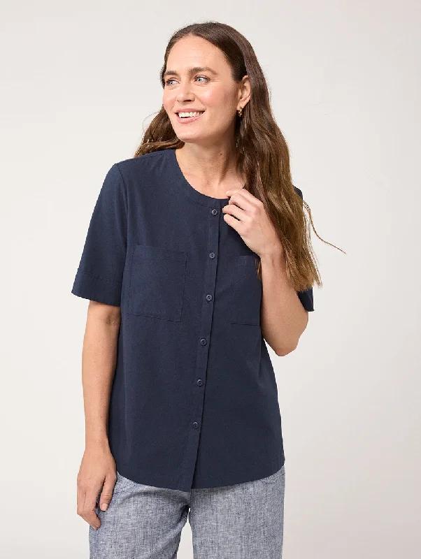 Contessa Shirt Mesh Blend Leather Blend Suede Blend
