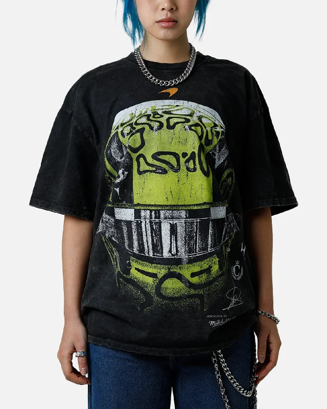 Culture Kings X Mclaren Lando Norris 'Vegas Grand Prix 2024' Helmet T-Shirt Black Acidwash Spandex Blend Rayon Blend Denim Blend Culture Kings X Mclaren Lando Norris 'Vegas Grand Prix 2024' Helmet T-Shirt Black Acidwash Spandex Blend Rayon Blend Denim Blend
