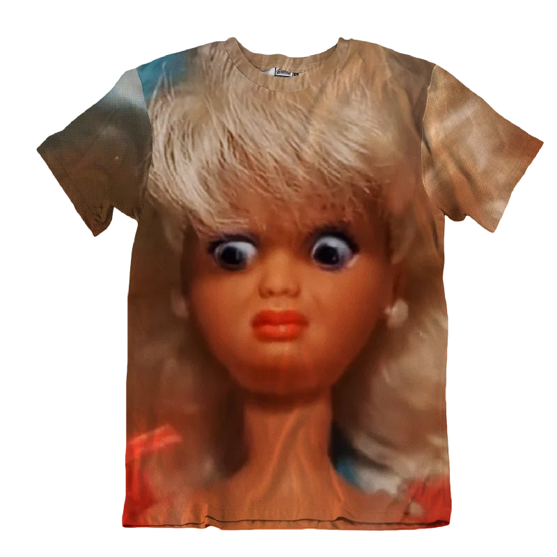 Disgust Barbie Unisex Tee Spandex Blend Rayon Blend Denim Blend