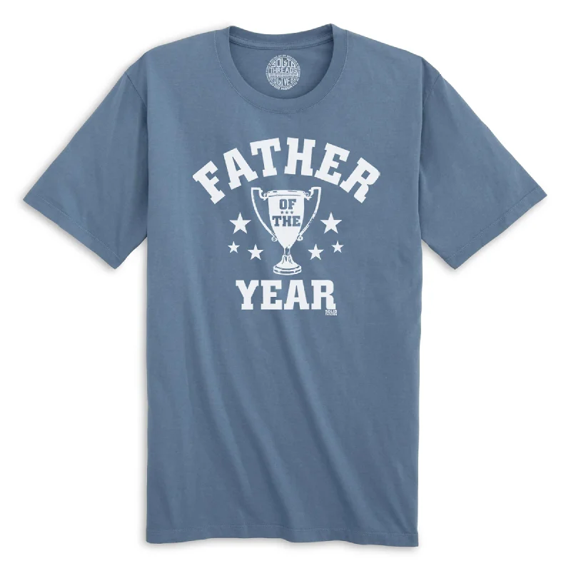 Father Of The Year Organic Cotton T-shirt Elegant Classic Vintage