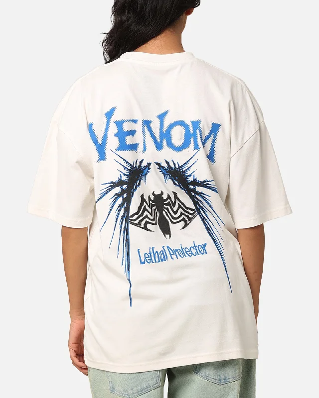 Goat Crew Marvel Spider-Man Y2K Venom T-Shirt Off White Elasticated Padded Insulated Goat Crew Marvel Spider-Man Y2K Venom T-Shirt Off White Elasticated Padded Insulated