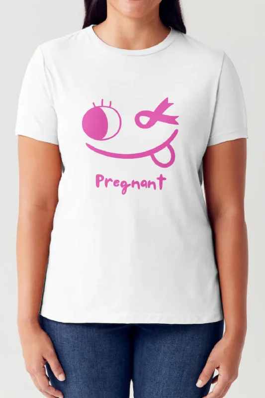 Graphic Short Sleeve Round Neck Tubular T-Shirt Asymmetrical Pockets Print