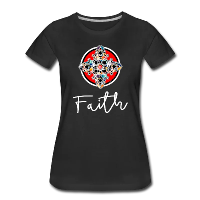 it's OON - Women "Faith" iCREATE T-Shirt - M1523 Notch Collar Peter Pan Collar Cowl Neck it's OON - Women "Faith" iCREATE T-Shirt - M1523 Notch Collar Peter Pan Collar Cowl Neck