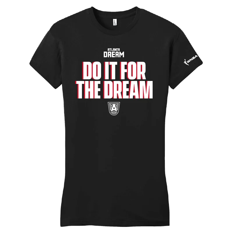 Ladies' Do it for the Dream T-Shirt Chenille Brocade Lace