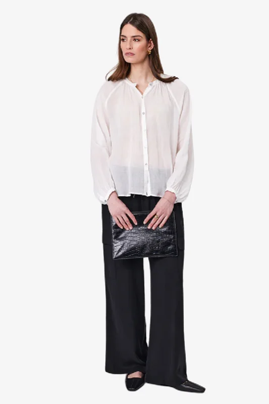 Marlow - Sundance Shirt - Ivory Lace Blend Ribbed Blend Corduroy Blend