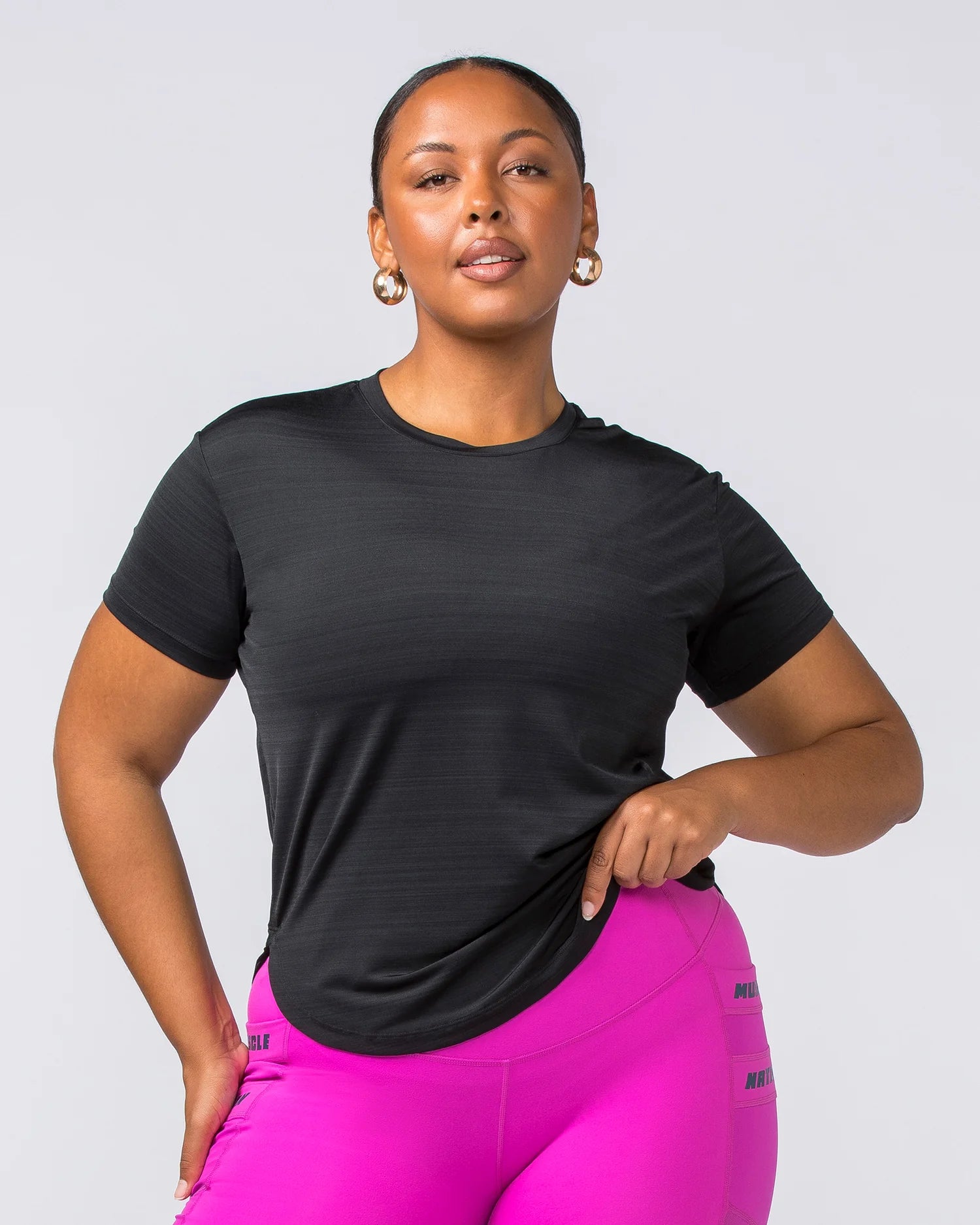 Muscle Nation | Ignite Training Tee - Black Zippered Front Buttoned Front Snap Front Muscle Nation | Ignite Training Tee - Black Zippered Front Buttoned Front Snap Front
