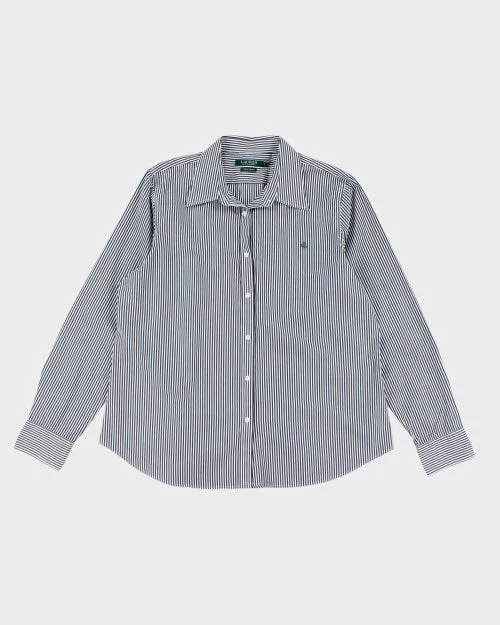 Ralph Lauren Striped Shirt - XL Spandex Blend Rayon Blend Denim Blend