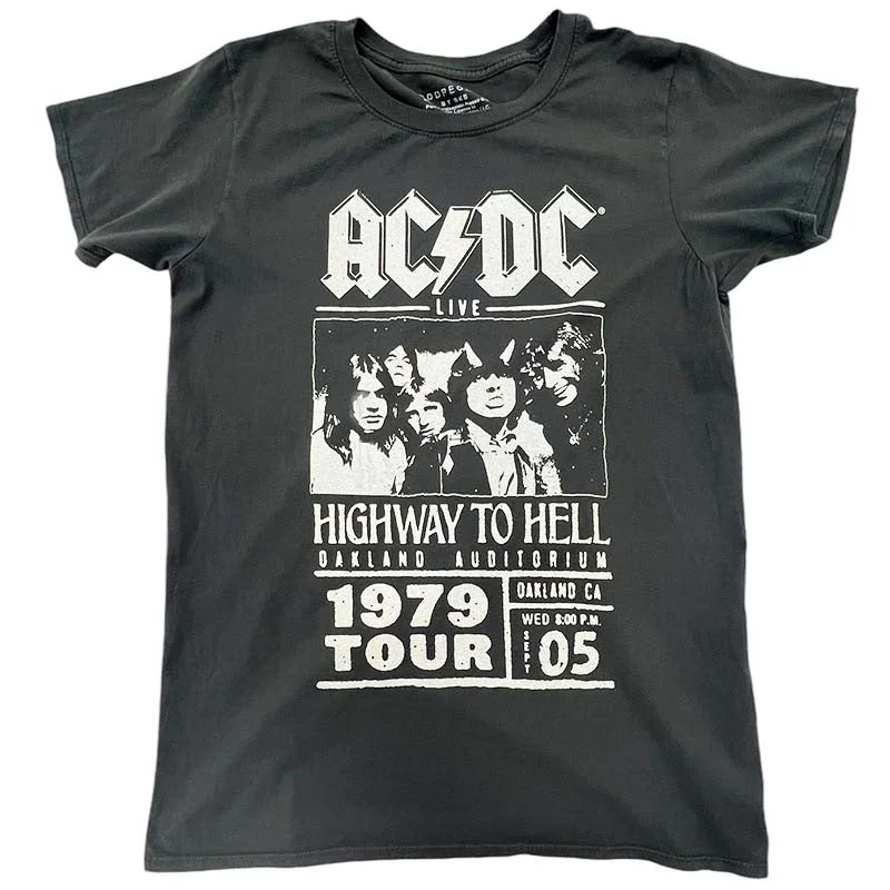 ACDC '79 Short Sleeve T-Shirt Solid Color Striped Floral