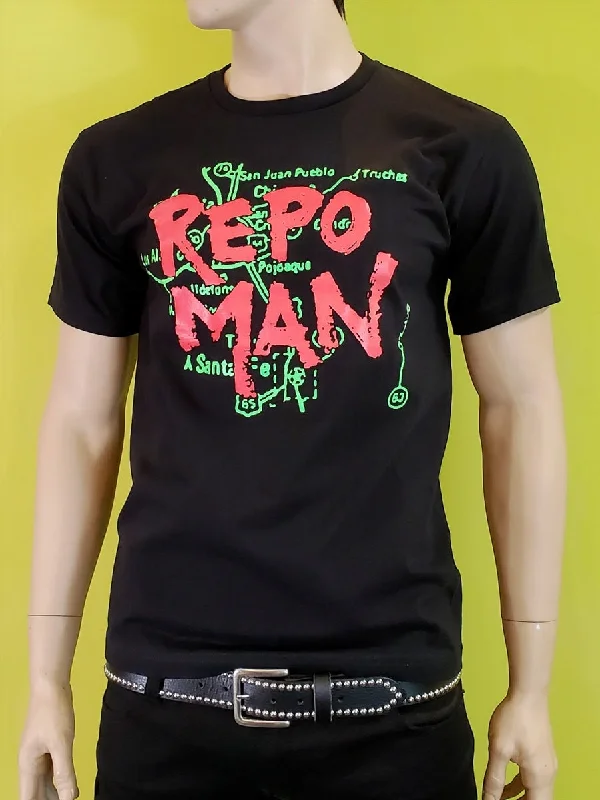 Repo Man Glow-in-the-Dark T-shirt Rayon Fabric Velvet Fabric Corduroy Fabric