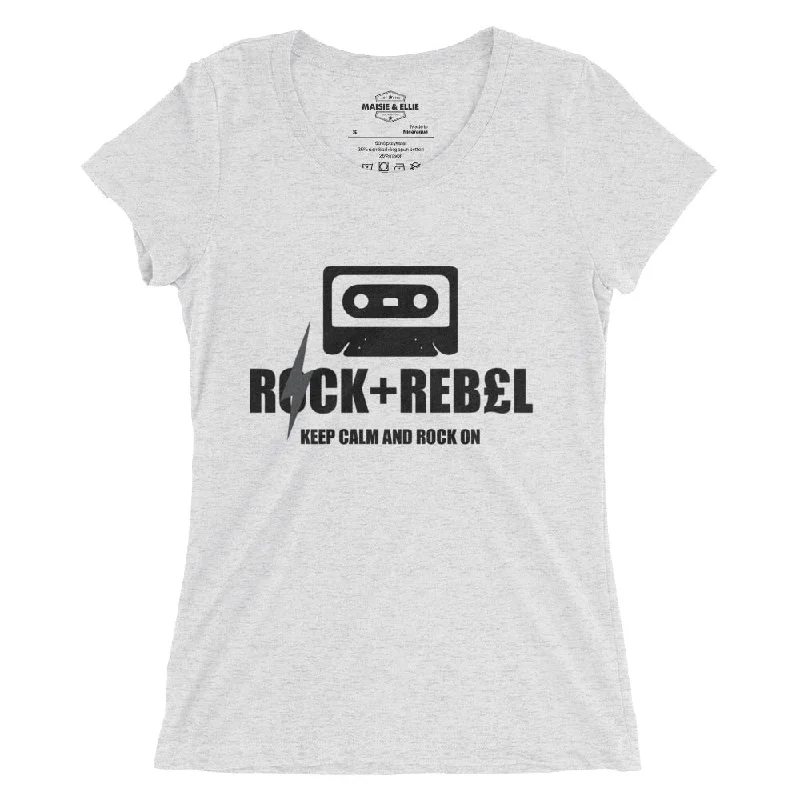 Rock+Reb£llion Cassette B-Side Women's Tri-Blend Slim Fit T-Shirt Faux Fur Fabric Real Fur Fabric Shearling Fabric Rock+Reb£llion Cassette B-Side Women's Tri-Blend Slim Fit T-Shirt Faux Fur Fabric Real Fur Fabric Shearling Fabric