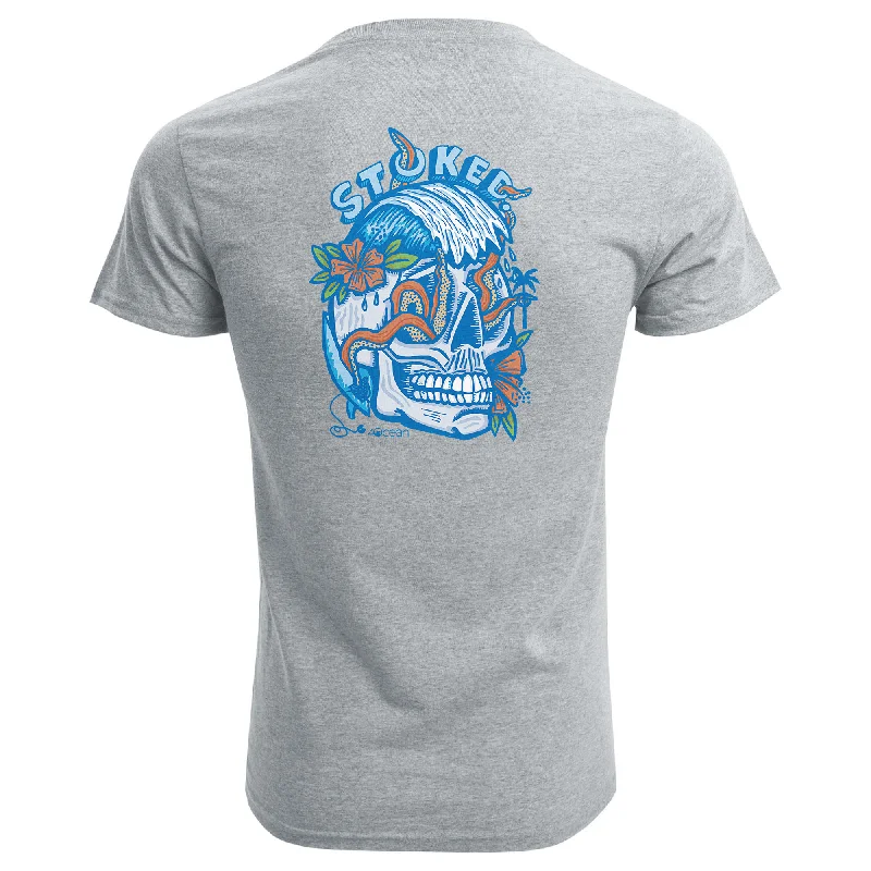 Death To Ocean Plastic Unisex T-Shirt Ribbed Striped Patterned