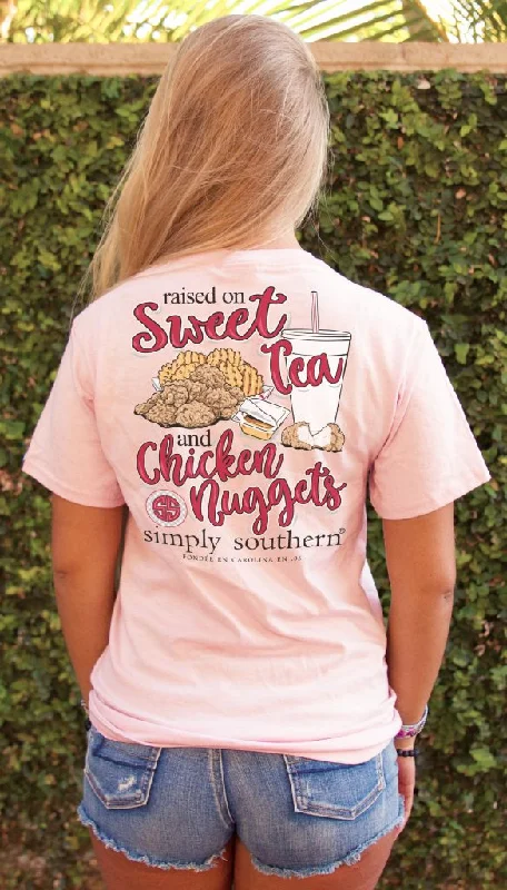 Simply Southern Nugget Short Sleeve T-shirt Embroidered Appliqued Beaded