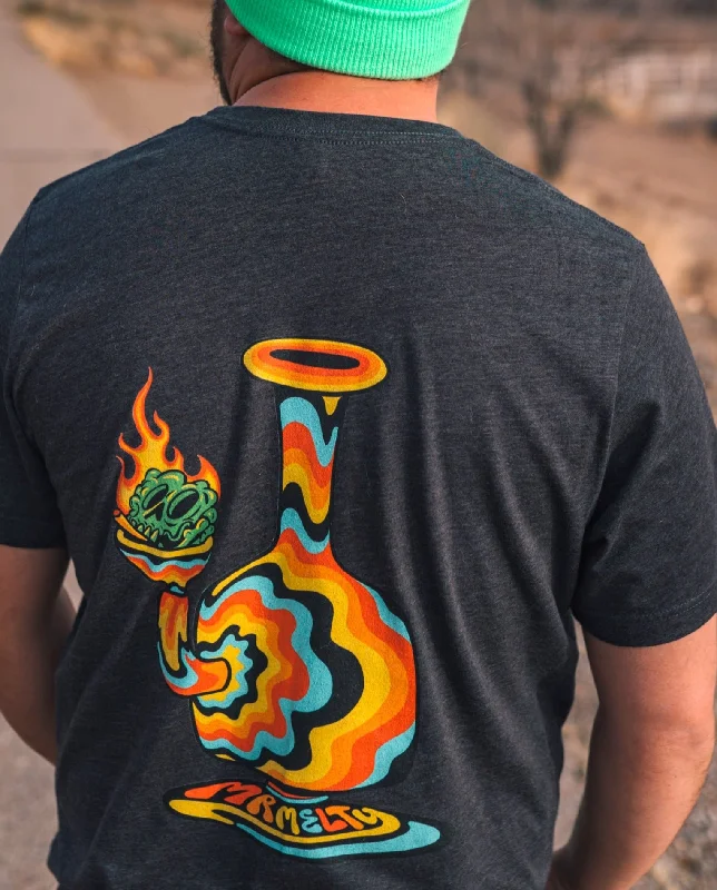 Unisex Tee - Melty Bong Solid Print Embellished