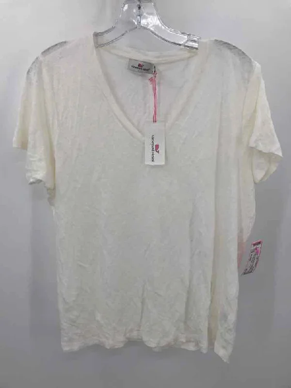Pre-Owned Vineyard Vines Ivory Size Medium T-shirt Jersey Fabric Tulle Fabric Batik Fabric Pre-Owned Vineyard Vines Ivory Size Medium T-shirt Jersey Fabric Tulle Fabric Batik Fabric