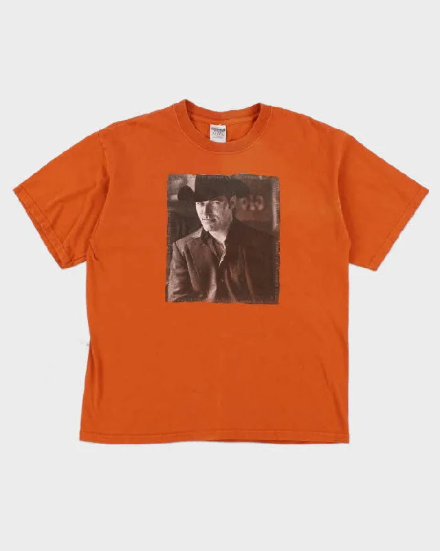 Vintage George Canyon Country Music T-Shirt - L Denim Fabric Leather Fabric Suede Fabric