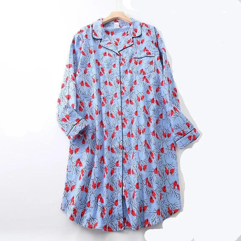 Womens Casual Long Sleeve Nightshirt Pocket, Turn Down Collar & Cuffs Chenille Blend Fleece Blend Nylon Blend Womens Casual Long Sleeve Nightshirt Pocket, Turn Down Collar & Cuffs Chenille Blend Fleece Blend Nylon Blend