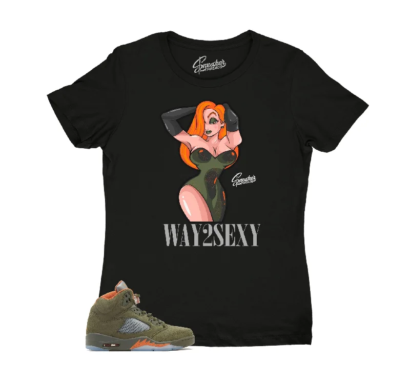 Womens - Olive 5 Too Sexy Shirt Anti-Shrink Durable Soft
