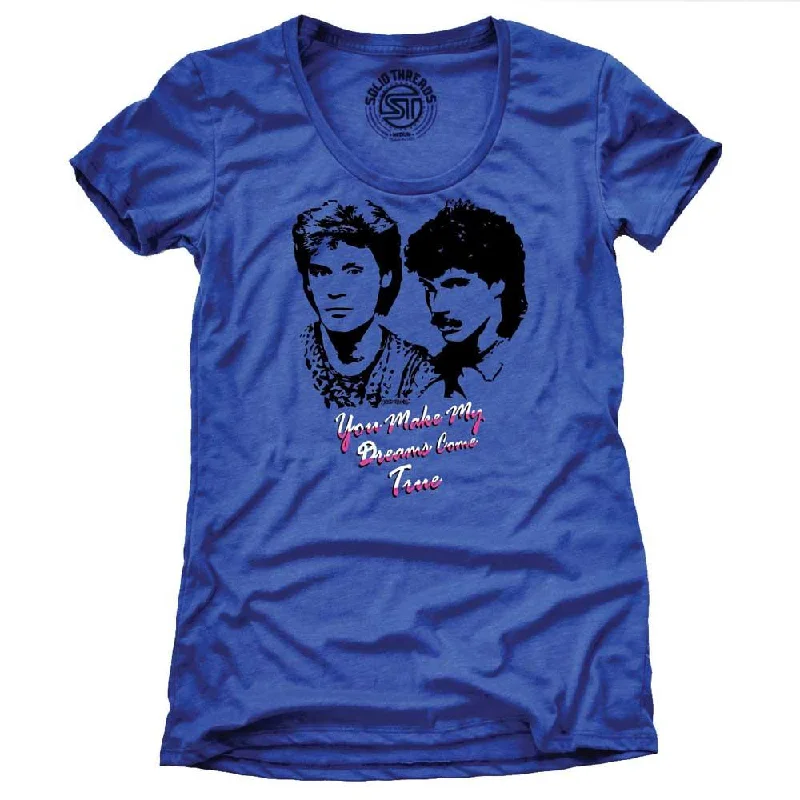 Women's You Make My Dreams Come True T-shirt Mesh Fabric Canvas Fabric Denim Fabric