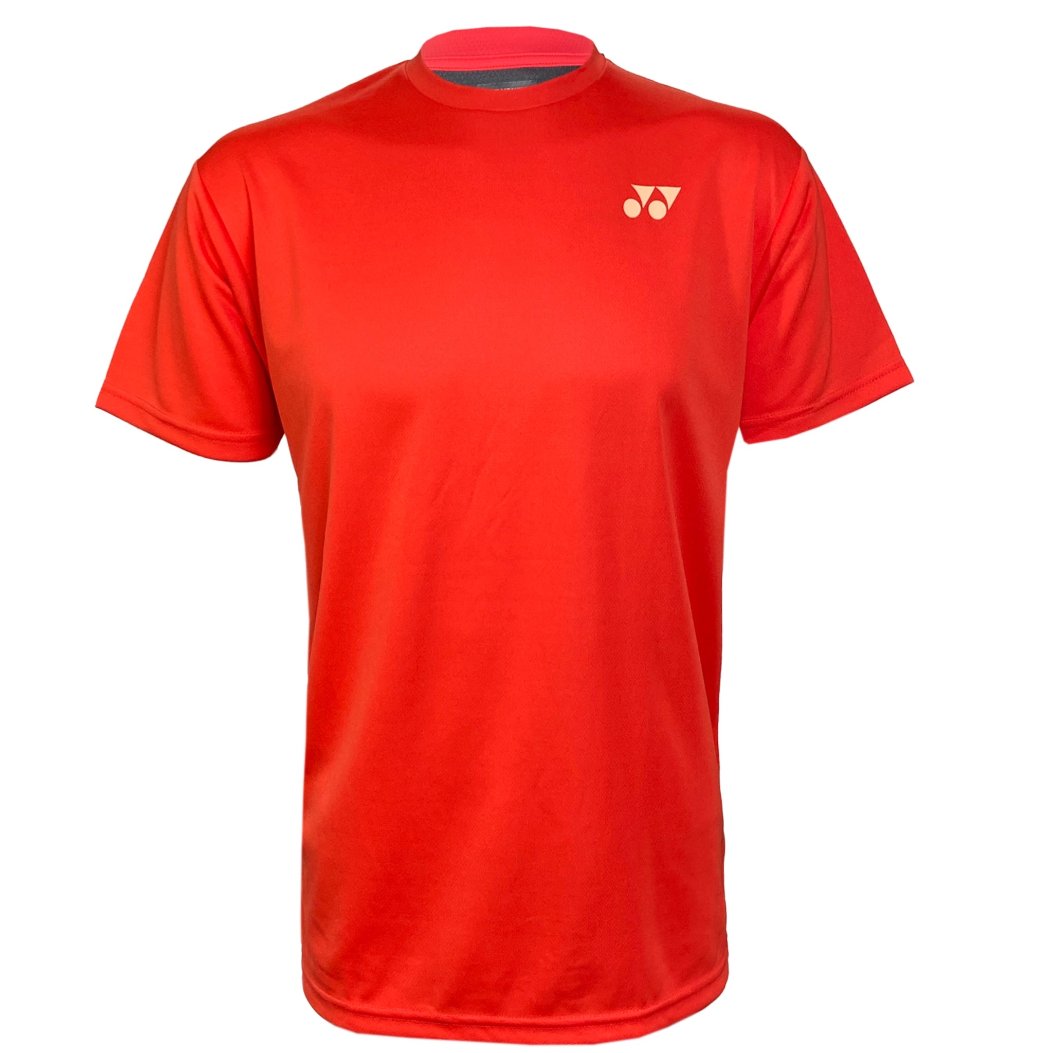 Yonex UNISEX T-shirt YM0045 Pearl Red Graphic T-Shirt Round Neck Polyester