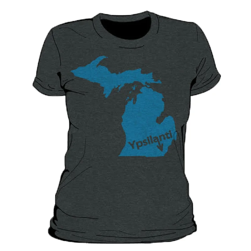 Ypsilanti Arrow Women's T-Shirt Chenille Blend Fleece Blend Nylon Blend