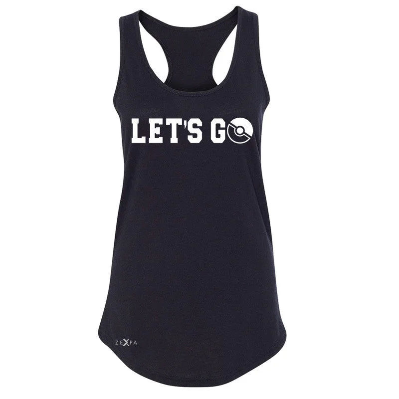 Zexpa Apparel™ Let's Go - Gotcha Women's Racerback Poke Shirt Fan Sleeveless Silk Blend Satin Velvet Zexpa Apparel™ Let's Go - Gotcha Women's Racerback Poke Shirt Fan Sleeveless Silk Blend Satin Velvet