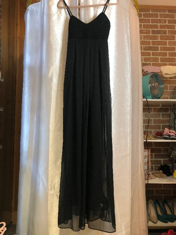 Diesel Black Long Maxi Dress Sz S Trendy Short Sleeve Maxi Dress