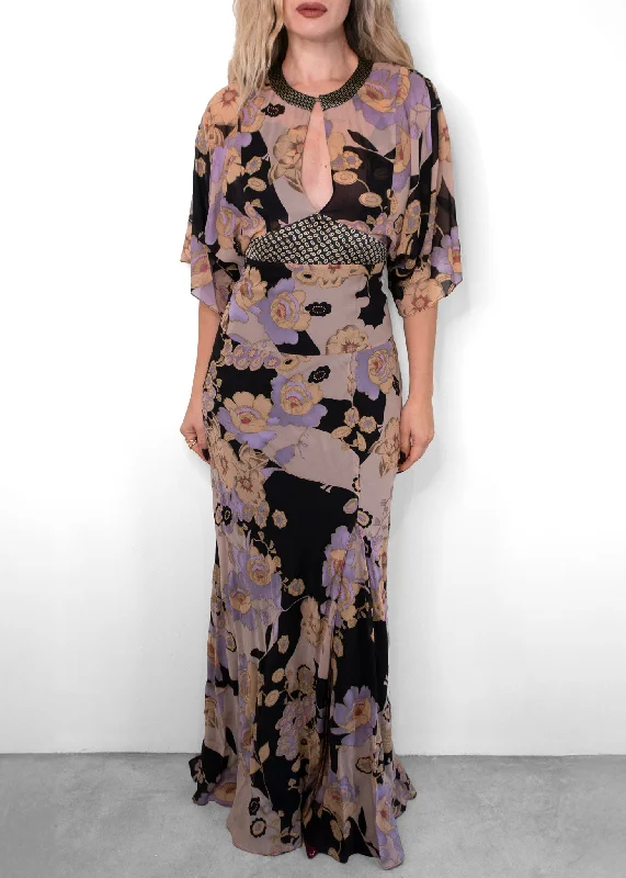 Etro Floral Maxi Dress Comfortable Fitted Maxi Dress