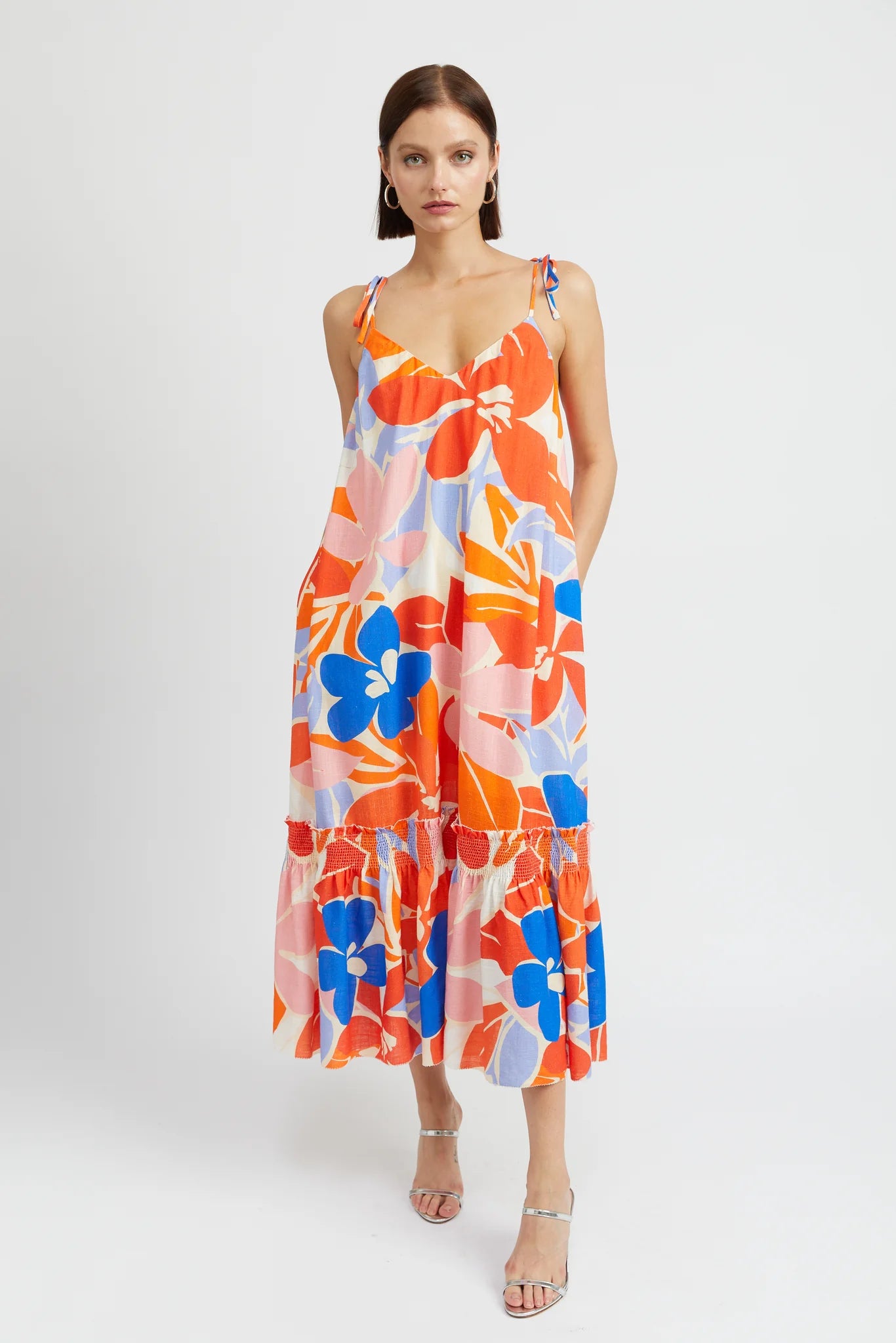 Indiria Maxi Dress Stylish Long Sleeve Maxi Dress