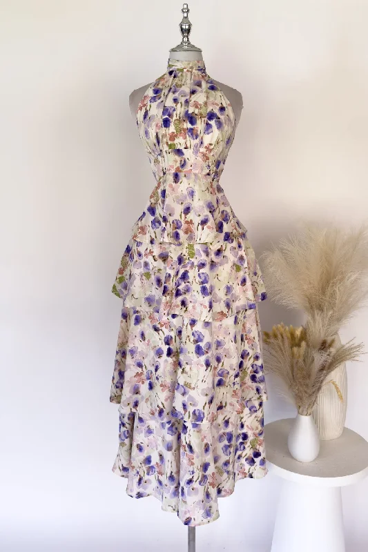 Madeline Floral Maxi Dress Comfortable Maxi Dress with Slits