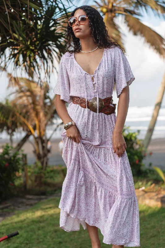 Mia Maxi Dress Elegant Maxi Dress with Drapes