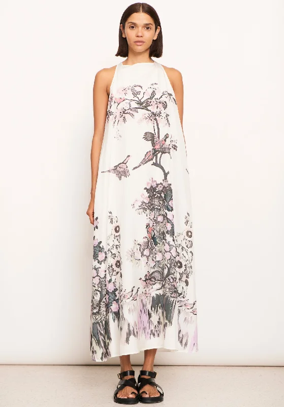 POL Tambi Silk Maxi Dress Elegant Maxi Dress with Pockets
