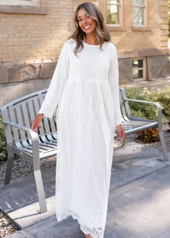Quincy White Floral Maxi Dress Fashionable Asymmetrical Maxi Dress